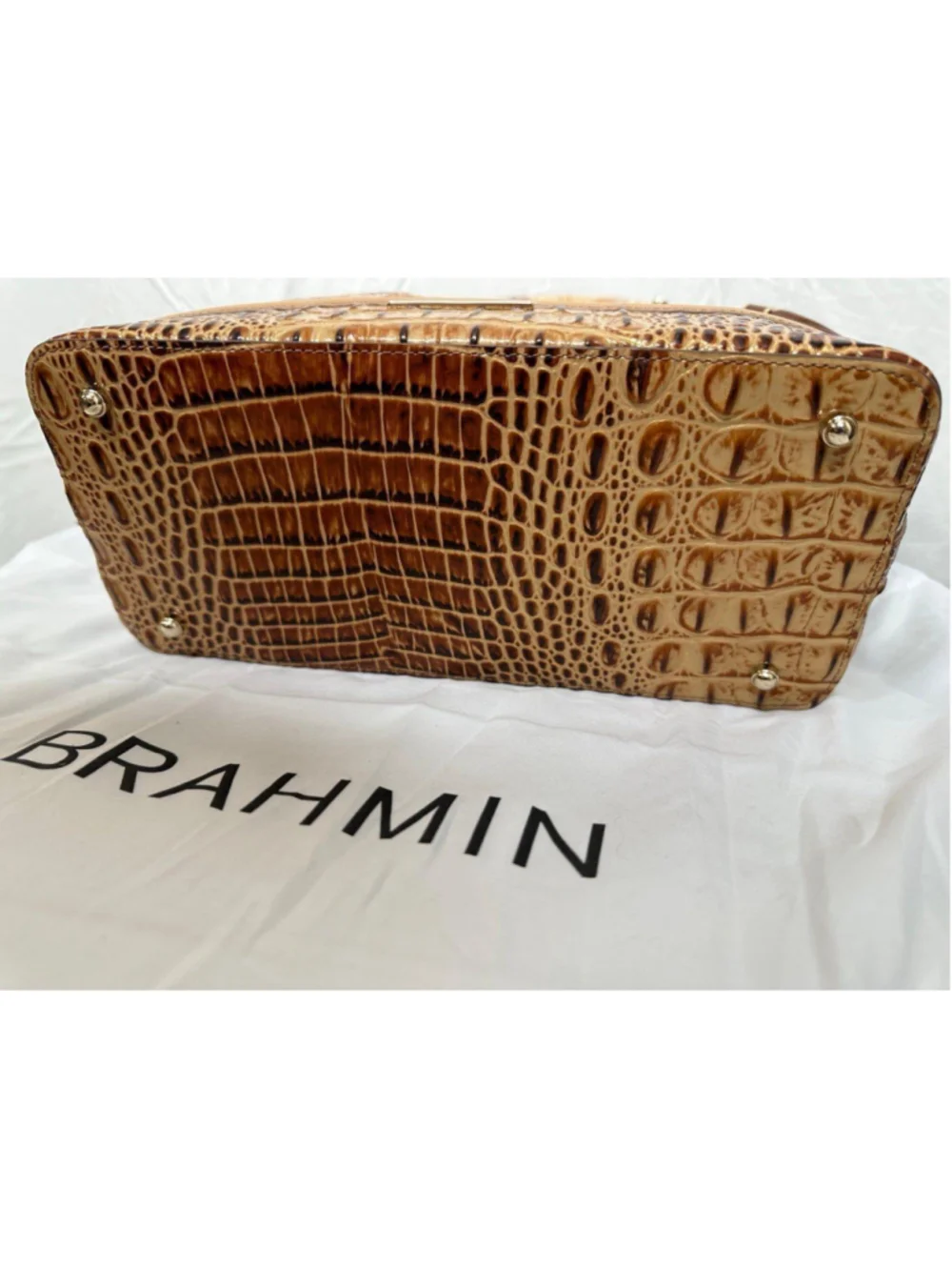 Brahmin Duxbury Satchel Toasted Kempsey NWT